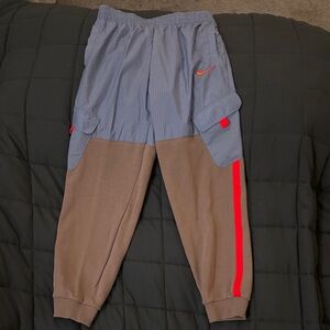 Nike Kids Casual Pants - violet and tan with pink Accents
